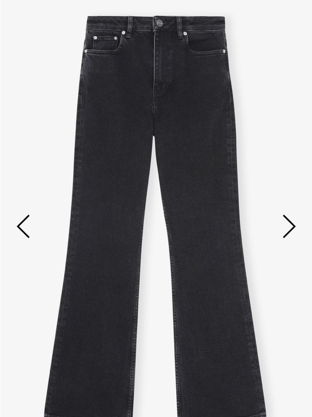 Ganni Black High-Rise Betzy Jeans - Picture 4 of 16